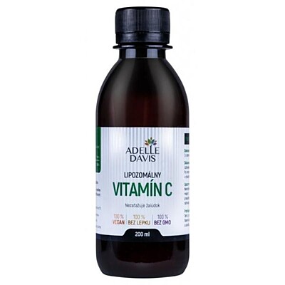 Tekutý lipozomálny vitamín C Adelle Davis 1000mg, 200 ml