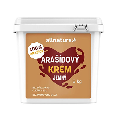 Allnature Jemný arašídový krém, 5 kg