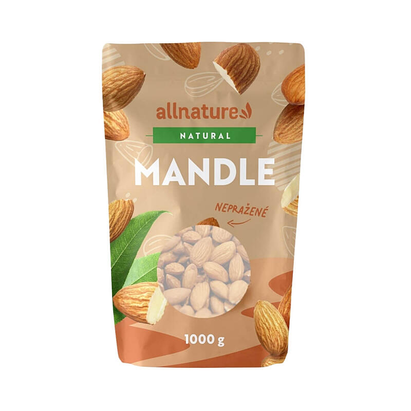 Allnature Jadrá mandlí, 1000 g