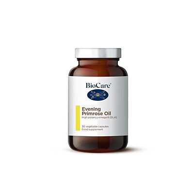 BioCare Evening Primrose Oil - Pupalkový olej - hormonálna rovnováha a zdravie pokožky, 30 kapsúl