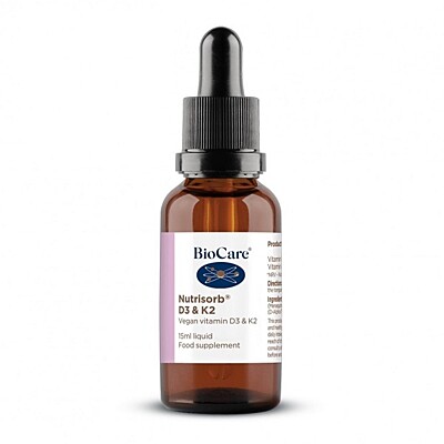 BioCare - Tekutý vitamín D3 s K2 kvapky, 15 ml