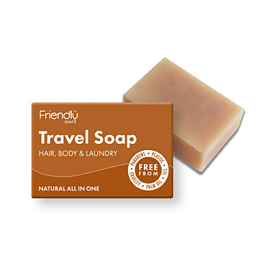Friendly Soap Prírodné mydlo na telo aj vlasy na cestovanie, 95 g