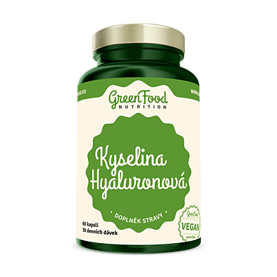 GreenFood Kyselina Hyalurónová, 60 kapsúl