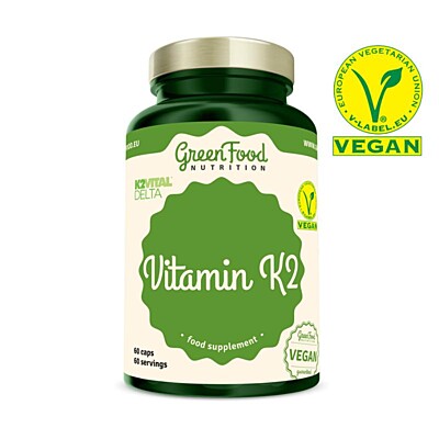 GreenFood Nutrition Vitamin K2 VITAL® DELTA, 60 kapsúl