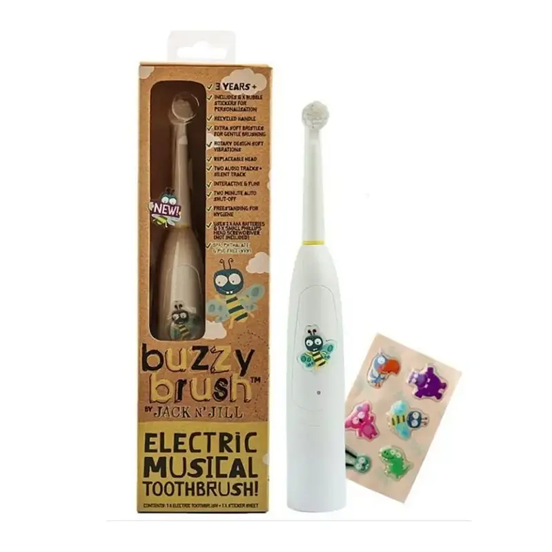Jack N´Jill Elektrický zubní kartáček pro děti Buzzy Brush s melodií