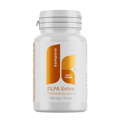 Kompava DLPA extra + vitamín B6 & C, 60 kapsúl