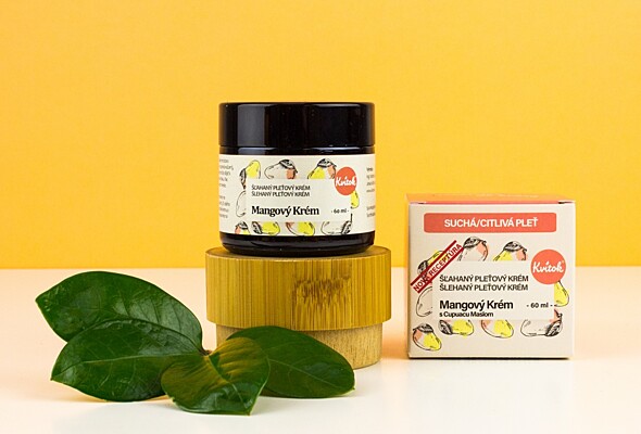 Kvítok Mangový krém s Cupuacu maslom pre Suchú/Citlivú Pleť, 60 ml