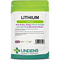 LINDENS Health + Nutrition Lítium 5mg, 60 tabliet