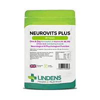 LINDENS Health + Nutrition Neurovits Plus (B1, B6, B12, Kyselina listová), 90 tabliet