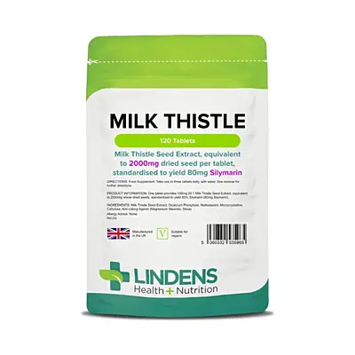 LINDENS Health + Nutrition Ostropestřec mariánský extrakt (Milk thistle) 100 mg, 120 tablet