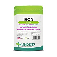 LINDENS Health + Nutrition Železo 14 mg, 120 tablet