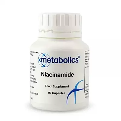 Metabolics Vitamín B3 (niacín - niacínamid), 500 mg, 90 kapsúl