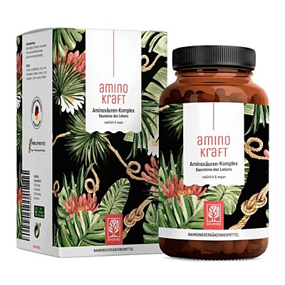 Naturtreu Amino Sila EAA – niezbędne aminokwasy o wysokiej przyswajalności, 180 tabletek
