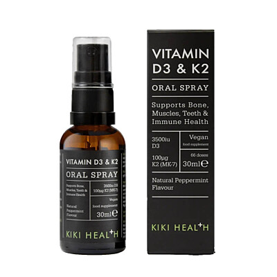 KIKI Health Vitamín D3 (3500 I.U.) + K2 (MK-7) v spreji, 30 ml