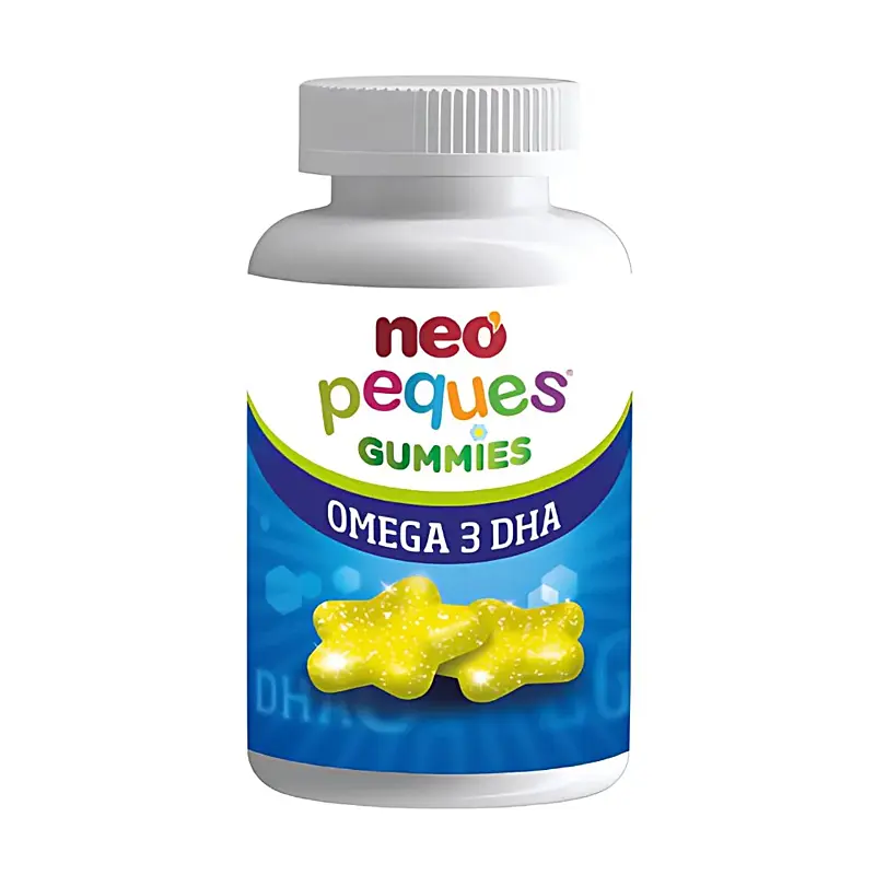 Neo Peques Omega 3 DHA – veganské gumové bonbony s omega 3, cholinem + vitaminy B3, B6 a B12, 30 ks