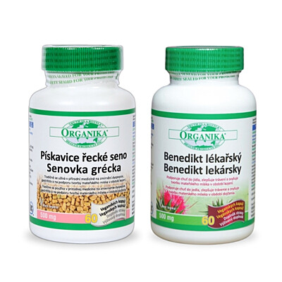 Organika Benedikt lekársky + Senovka grécka, 60 + 60 kapsúl