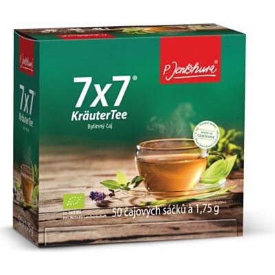 P. Jentschura 7x7 KräuterTee® Bio Bylinkový porciovaný čaj na odkyslenie organizmu