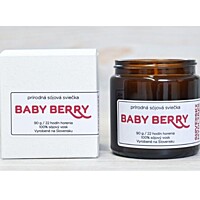 Slovenská mydláreň Baby Berry - Sójová sviečka s bavlneným knôtom, 90 g