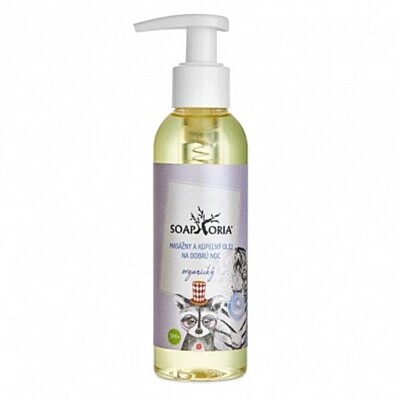 Soaphoria BIO Masážní a koupelový olej na dobrou noc pro děti a batolata, 150 ml