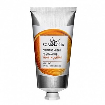 Soaphoria BIO ochranné telové a pleťové mlieko na opaľovanie SPF 30, 75 ml