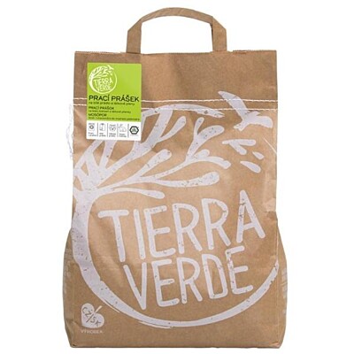 Tierra Verde prací prášok z mydlových orechov na bielu bielizeň a plienky