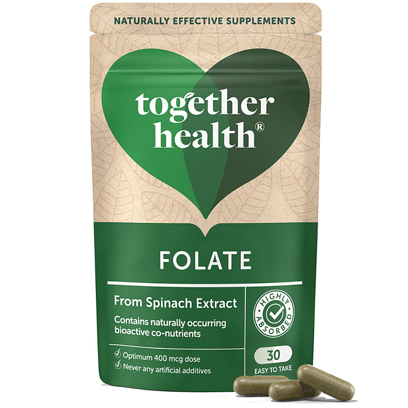 Together Health – Folát zo špenátu 400 mcg, 30 kapsúl