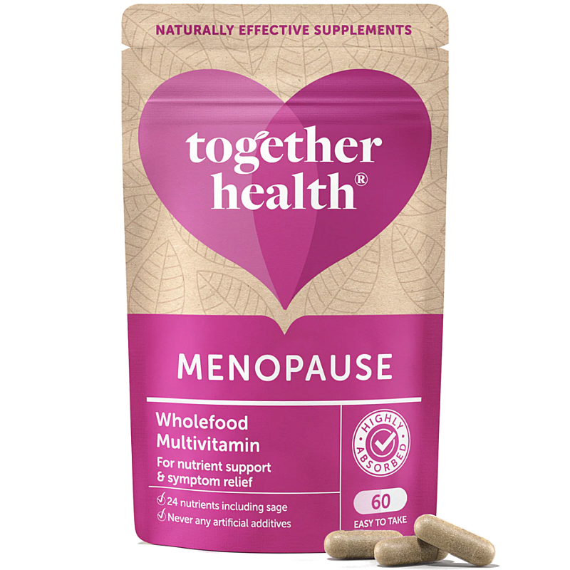 Together Health Menopause Multi – Vysoce vstřebatelné vitamíny a minerály pro ženy v menopauze, 60 kapslí