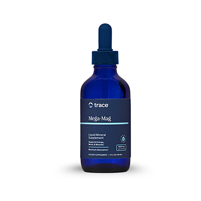 Trace Minerals Mega Mag 400 mg – Tekutý horčík + elektrolyty, 118 ml