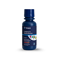 Trace Minerals Tekutý multivitamín pro děti + Stopové minerály ConcenTrace® (ovocný punč), 237 ml