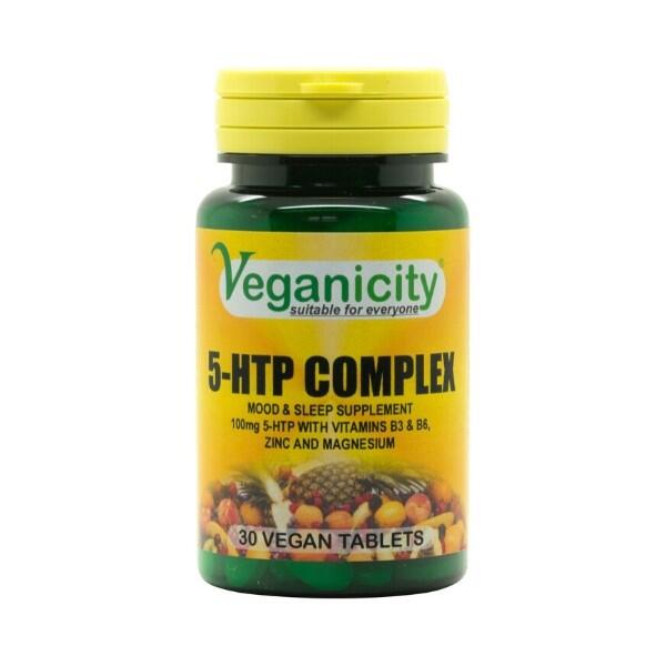 Veganicity 5-HTP Complex 100mg, pre pokojnú náladu a spánok, 30 vegan tabliet