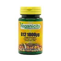 Veganicity vitamín B12 1000µg (Cyanocobalamin), 90 vegan tabliet