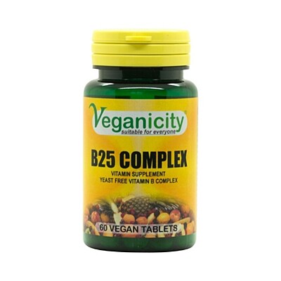 Veganicity B25 Complex - vitamín B komplex, 60 vegan tabliet