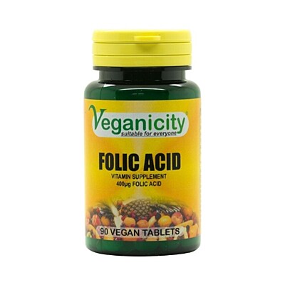 Veganicity Kyselina listová 400μg tabletky 90ks