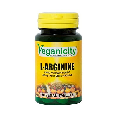 Veganicity L-Arginine 400mg, 30 vegan tabliet