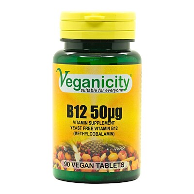 Veganicity Vitamín B12 (metylkobalamin) 50 µg, 90 vegan tabliet