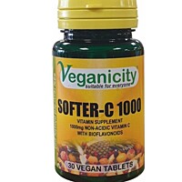 Veganicity Softer Vitamín C nekyslý 1000 mg, 30 tabliet
