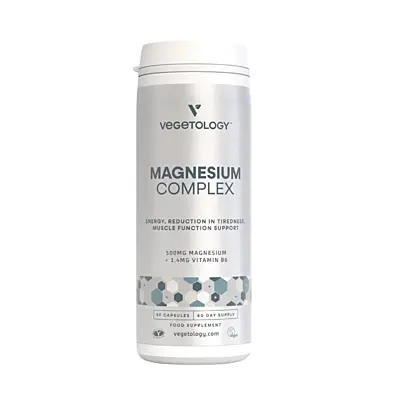 Vegetology Hořčíkový komplex + Vitamín B6, 60 kapslí