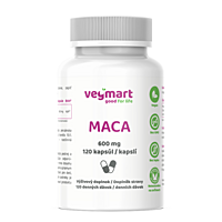 Vegmart Maca 600 mg, 120 kapsúl