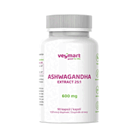 Vegmart Ashwagandha 600 mg, 90 kapslí