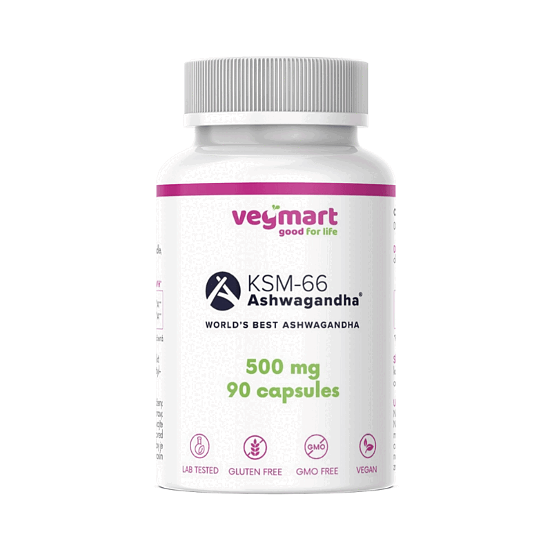 Vegmart Ashwagandha KSM-66® 500 mg, 90 kapsúl