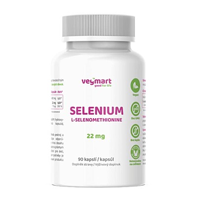 Vegmart Selén – L-Selenometionín 22 mg, 90 kapsúl