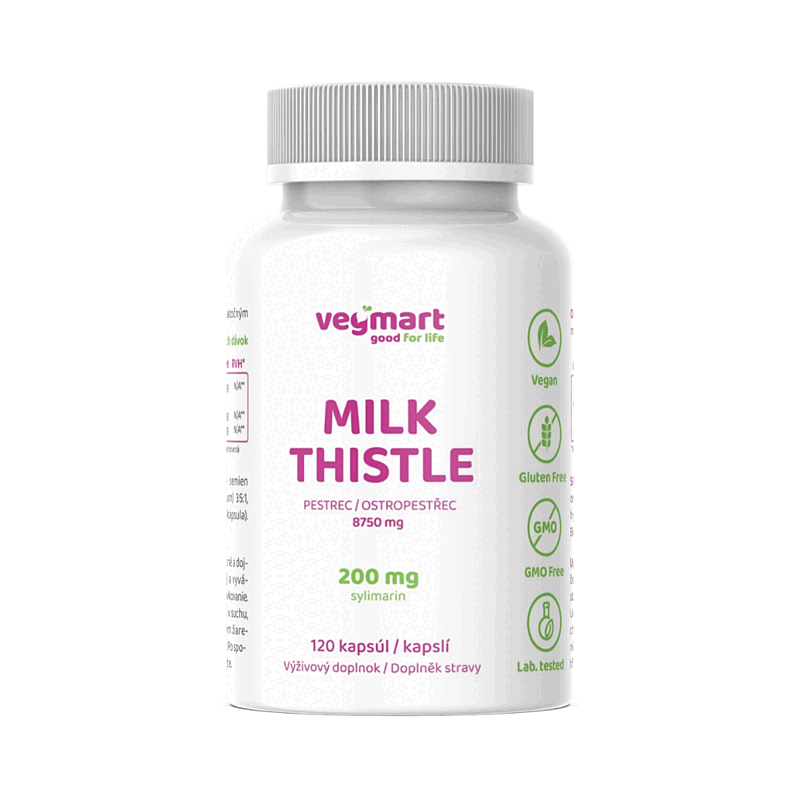 Vegmart Pestrec Mariánsky 250 mg, 120 kapsúl