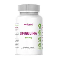 Vegmart Spirulina 500 mg, 180 kapslí