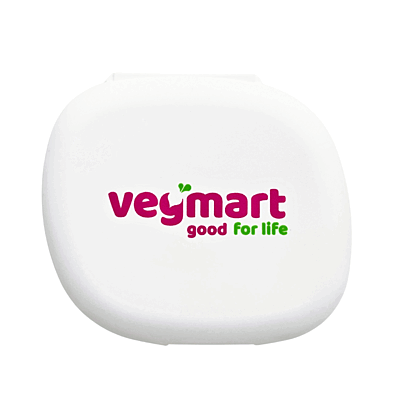 Vegmart PillBox – Zásobník na kapsle a tablety, bílý