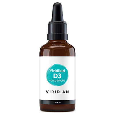 Viridian Viridikid Vitamín D 400 pre deti 400IU, kvapky 30 ml