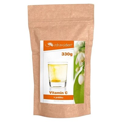 Zdravý den práškový vitamín C, 330 g